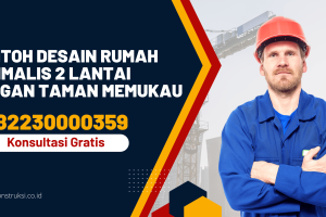 Contoh Desain Rumah Minimalis 2 Lantai dengan Taman Memukau