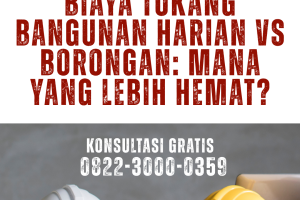 Biaya Tukang Bangunan Harian vs Borongan: Mana yang Lebih Hemat?