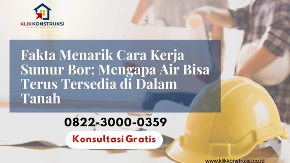 Fakta Menarik Cara Kerja Sumur Bor: Mengapa Air Bisa Terus Tersedia di Dalam Tanah