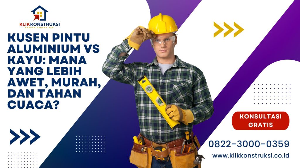 Kusen Pintu Aluminium vs Kayu: Mana yang Lebih Awet, Murah, dan Tahan Cuaca?