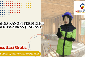 Harga Kanopi Per Meter Berdasarkan Jenisnya.