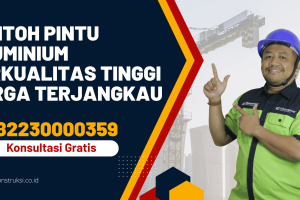Contoh Pintu Aluminium Berkualitas Tinggi Harga Terjangkau