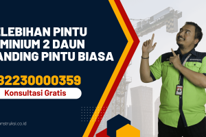 5 Kelebihan Pintu Aluminium 2 Daun Dibanding Pintu Biasa