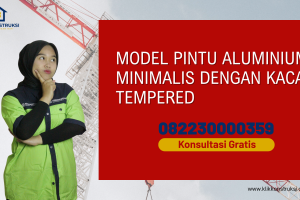Model Pintu Aluminium Minimalis Terbaru dengan Kaca Tempered