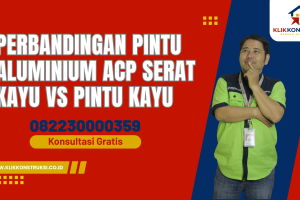 Perbandingan Pintu Aluminium ACP Serat Kayu vs Pintu Kayu