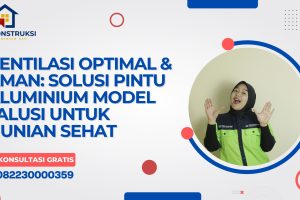 Ventilasi Optimal & Aman: Solusi Pintu Aluminium Model Jalusi untuk Hunian Sehat
