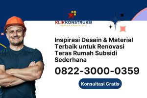 Inspirasi Desain & Material Terbaik untuk Renovasi Teras Rumah Subsidi Sederhana