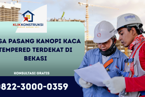 Jasa Pasang Kanopi Kaca Tempered Terdekat di Bekasi