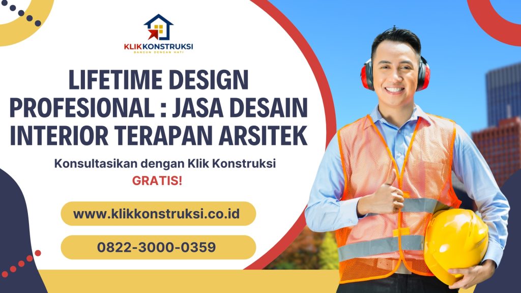 lifetime design profesional : jasa desain interior terapan arsitek