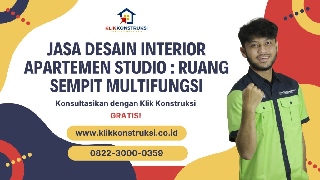 Jasa desain interior untuk apartemen studio