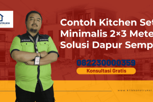 Contoh Kitchen Set Minimalis 2×3 Meter: Solusi Dapur Sempit