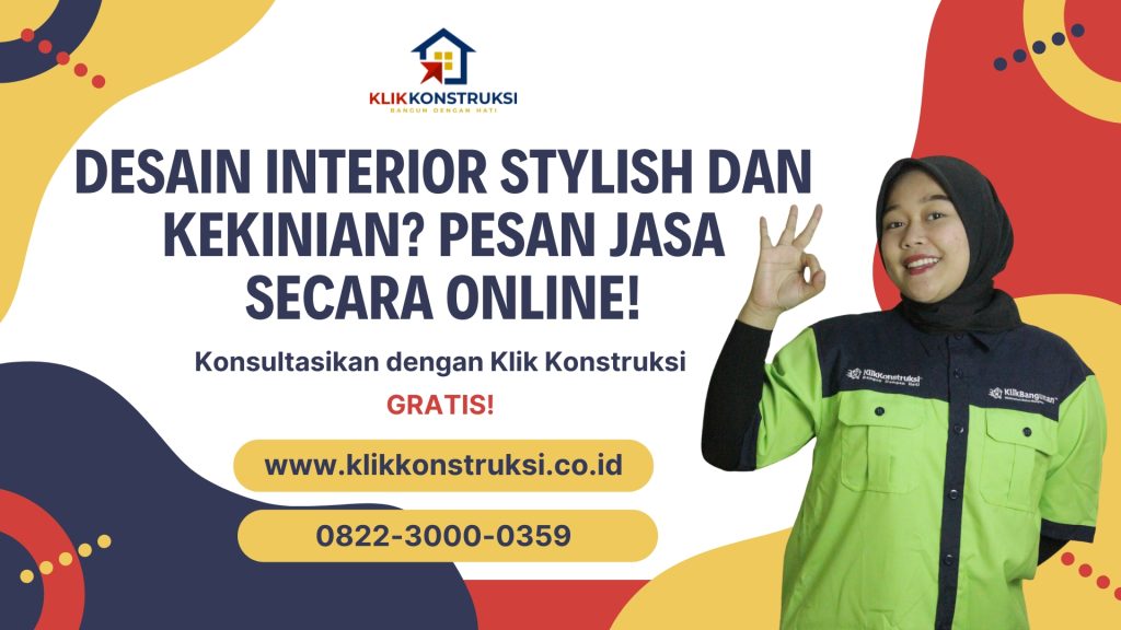 Jasa desain interior online klik konstruksi