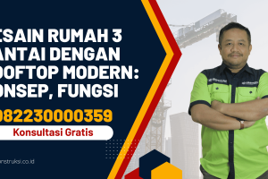 Desain Rumah 3 Lantai dengan Rooftop Modern: Konsep, Fungsi