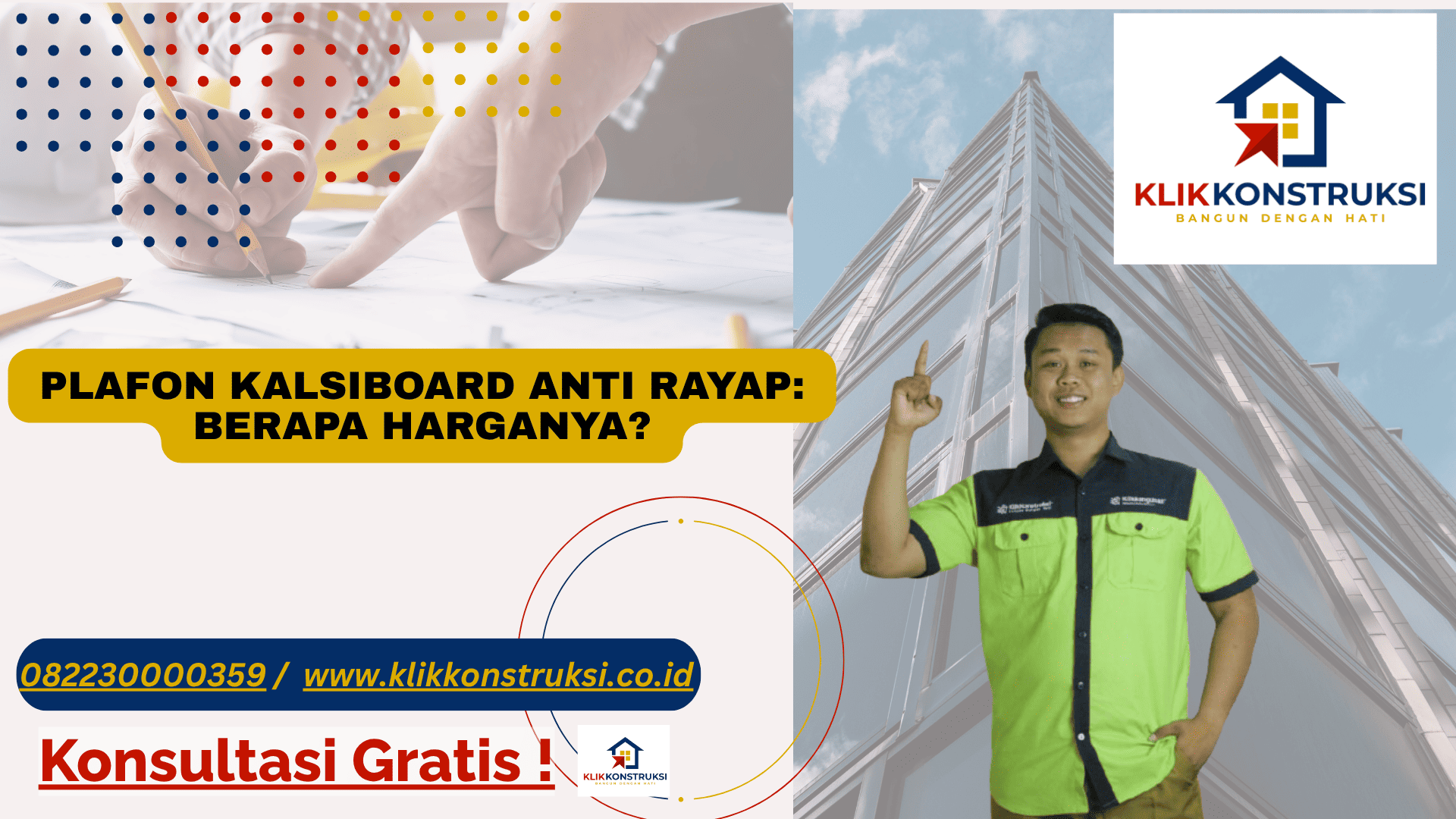 Plafon Kalsiboard Anti Rayap: Berapa Harganya? - Klik Konstruksi