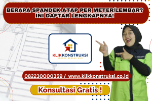 Harga Spandek Atap per Meter/Lembar? Ini Daftar Lengkapnya!