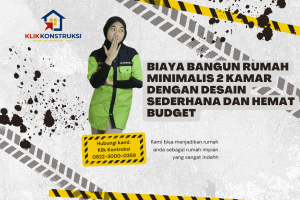 Biaya Bangun Rumah Minimalis 2 Kamar dengan Desain Sederhana dan Hemat Budget