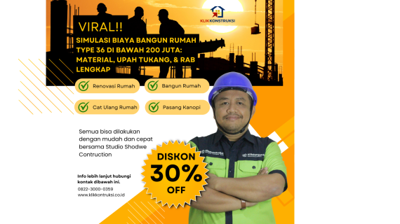 Viral! Simulasi Biaya Bangun Rumah Type 36 di Bawah 200 Juta: Material, Upah Tukang, & RAB Lengkap