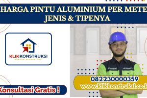 Harga Pintu Aluminium per Meter: Jenis & Tipe