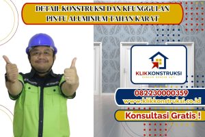 Detail Konstruksi dan Keunggulan Pintu Aluminium Tahan Karat